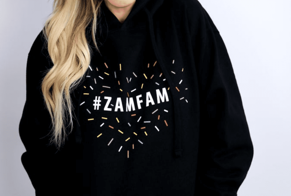 #ZAMFAM Hoodie Black