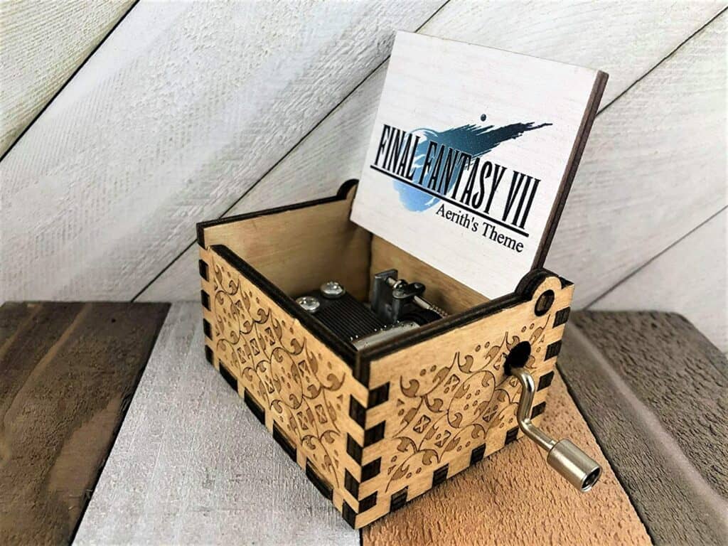 Final Fantasy 7 Phoenix Appeal Beautiful Carved Wooden Music Box