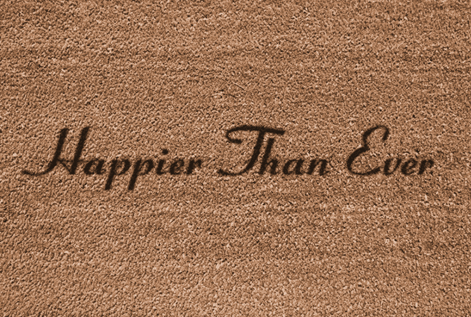 Happier Than Ever Doormat 