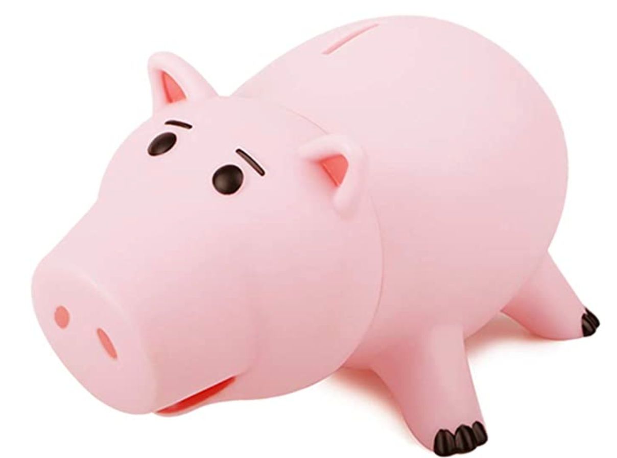 HairPhocas Cute Pink Pig Money Box Plastic Piggy Bank