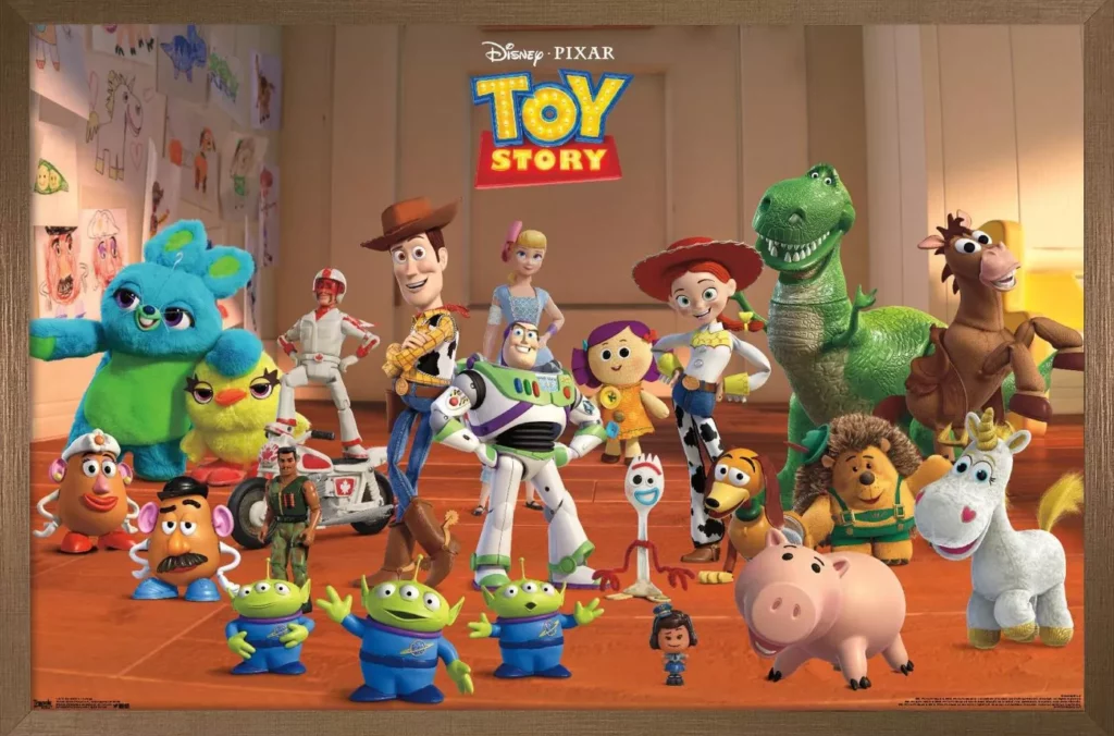 Trends International Disney Pixar Toy Story 4 - Collage Framed Wall Poster Prints