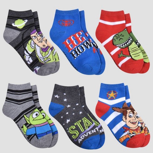 Kids' Disney Toy Story 6pk Ankle Socks : Target