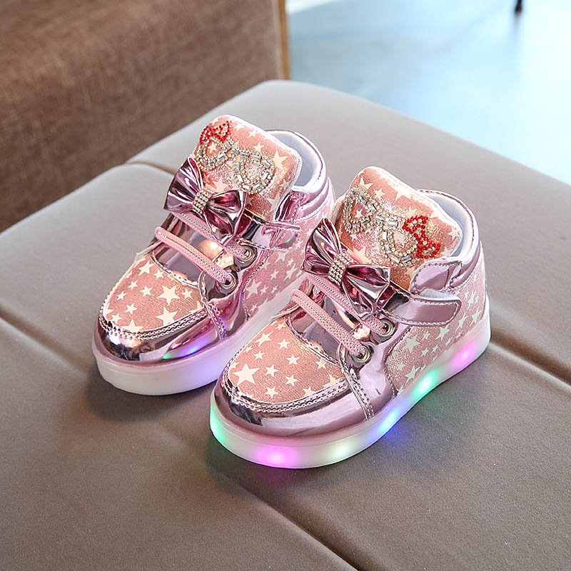 Hello Kitty LED Flashing Breathable Velcro Shoes