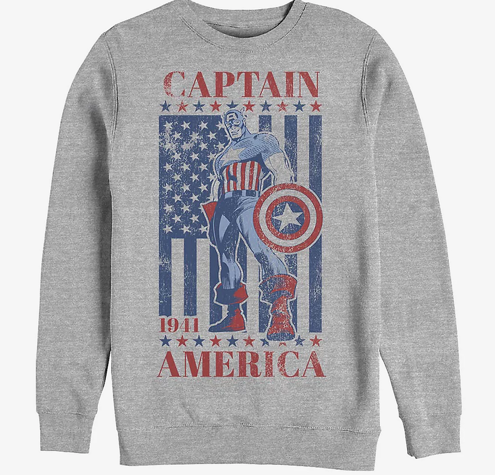 Marvel Captain America Captain 'Merica Crew Sweatshirt