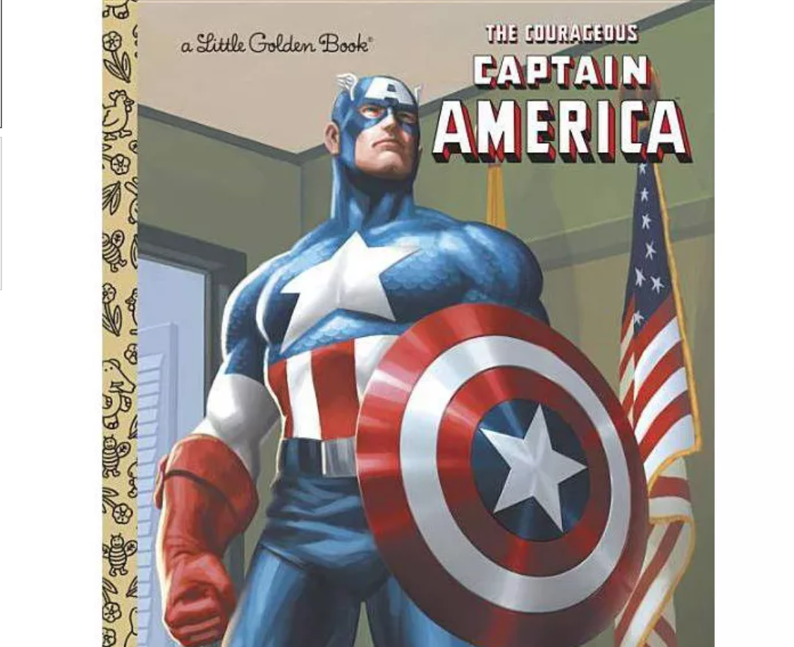 The Courageous Captain America - (Little Golden Book)