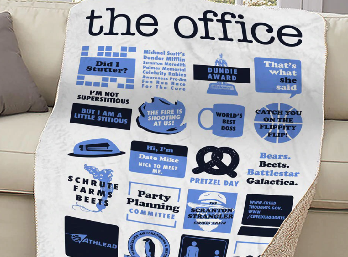 The Office Mash-Up Sherpa Blanket