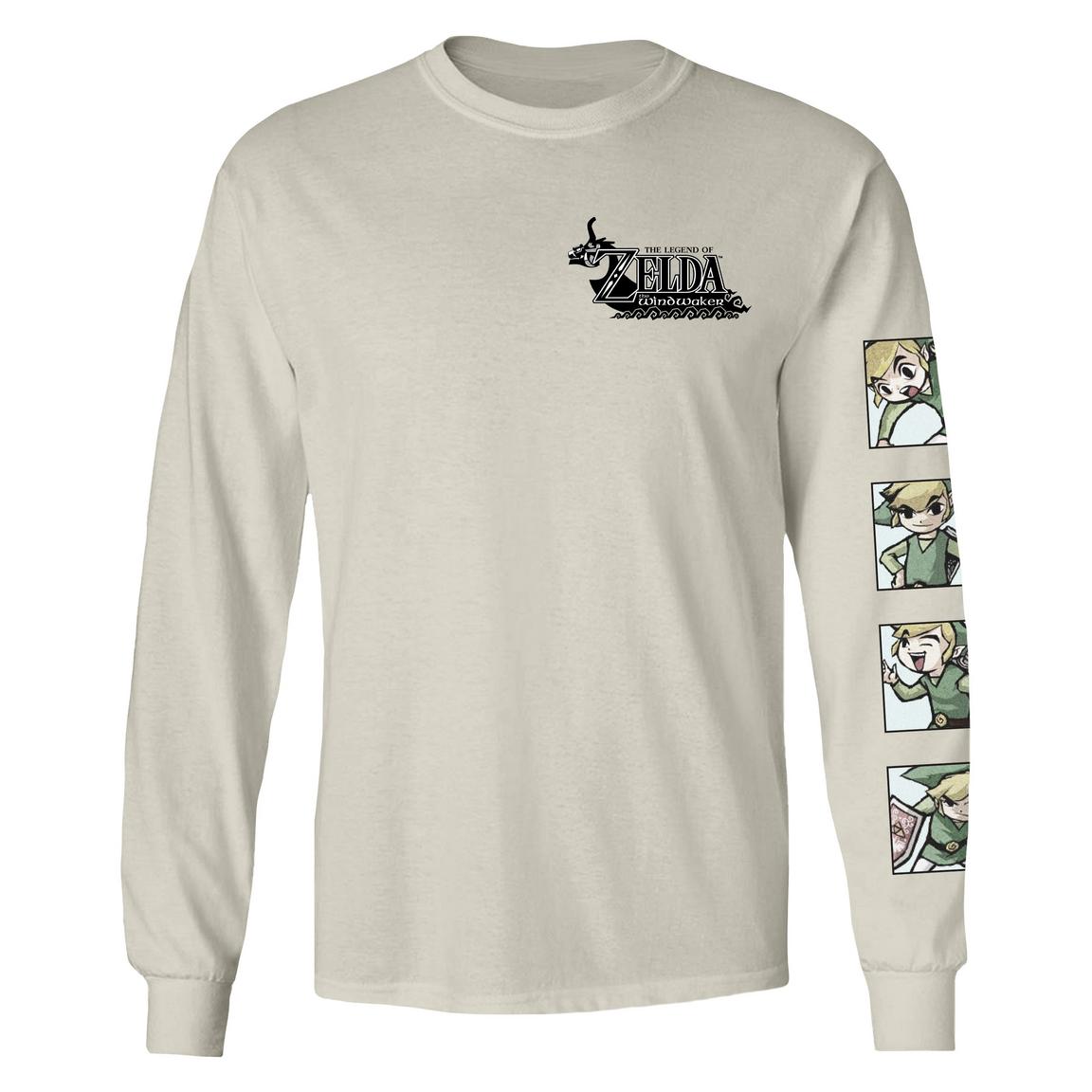 The Legend of Zelda The Wind Waker Link Faces Long Sleeve T-Shirt