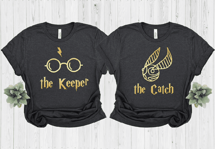 Matching Couples Shirts, Silver Snitch