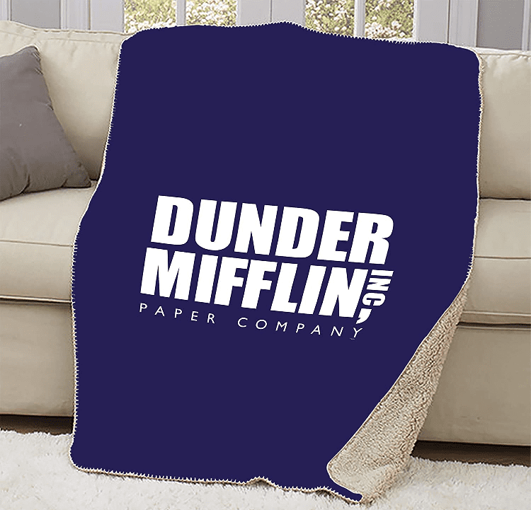 The Office Dunder Mifflin Sherpa Blanket