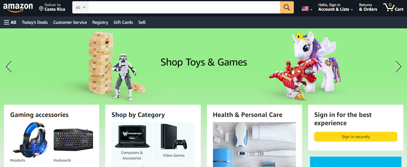 AMAZON WEBSITE