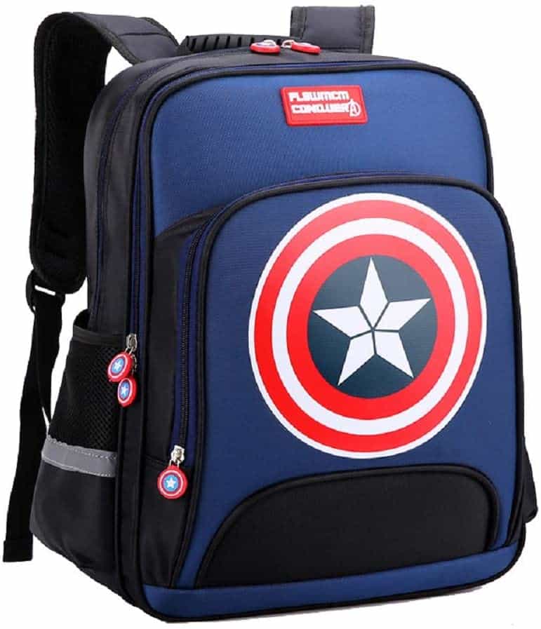 Damdos Backpacks Captain America Children Primary School Schoolbag