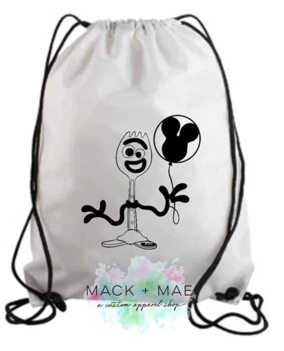 FORKY Inspired Drawstring Bag by MacknMae