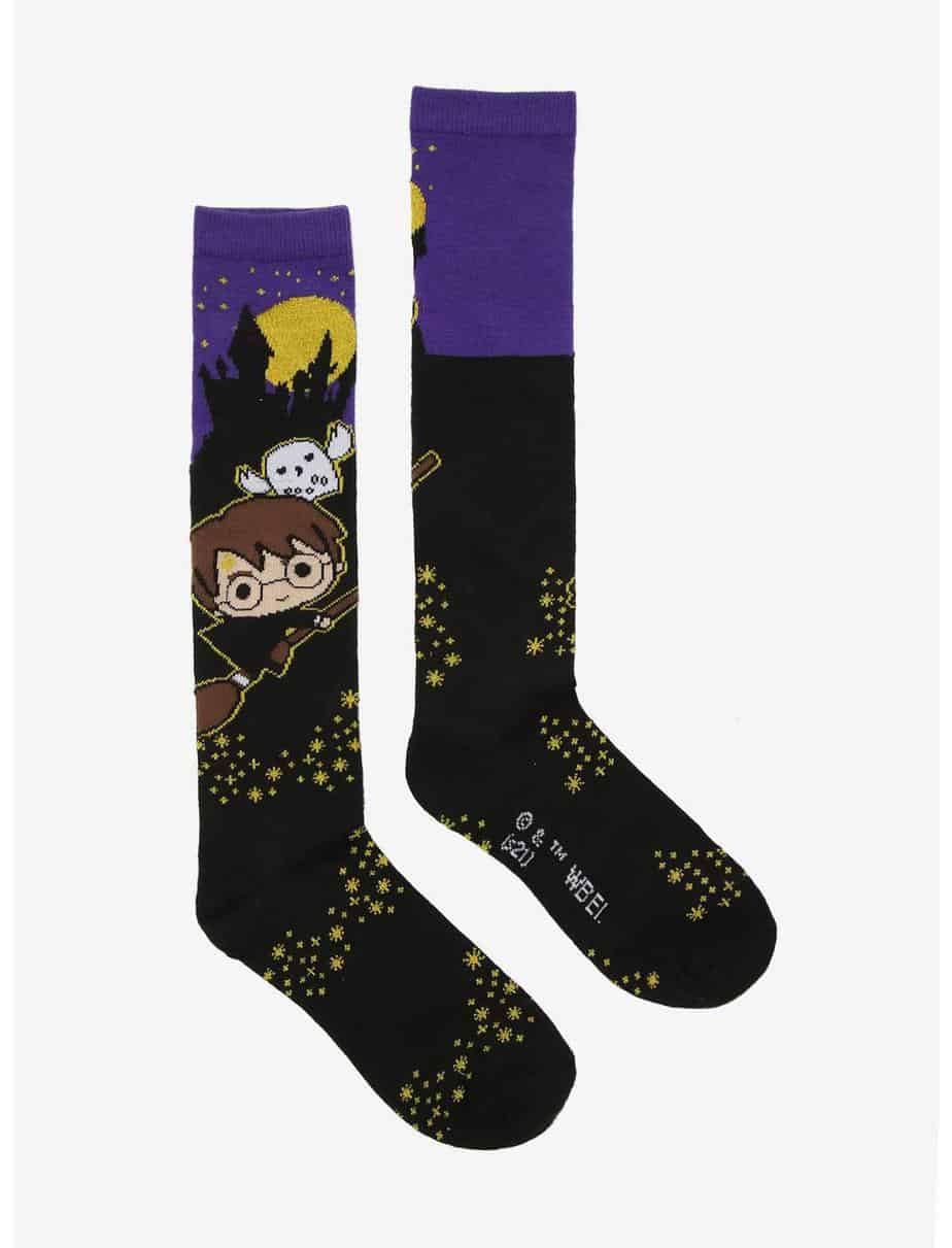 Chibi Harry and Hedwig Crew Socks