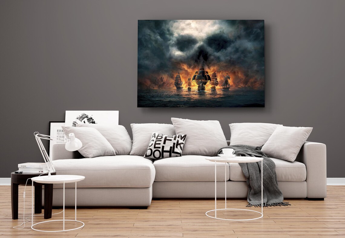 Pirate Ships Wall Art Pirates Of The Caribbean Decorative Wall image 2