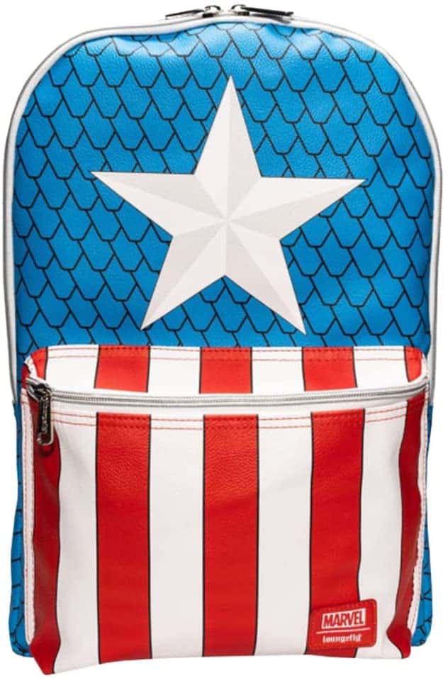 Loungefly Captain America Backpack with Pin Exclusive