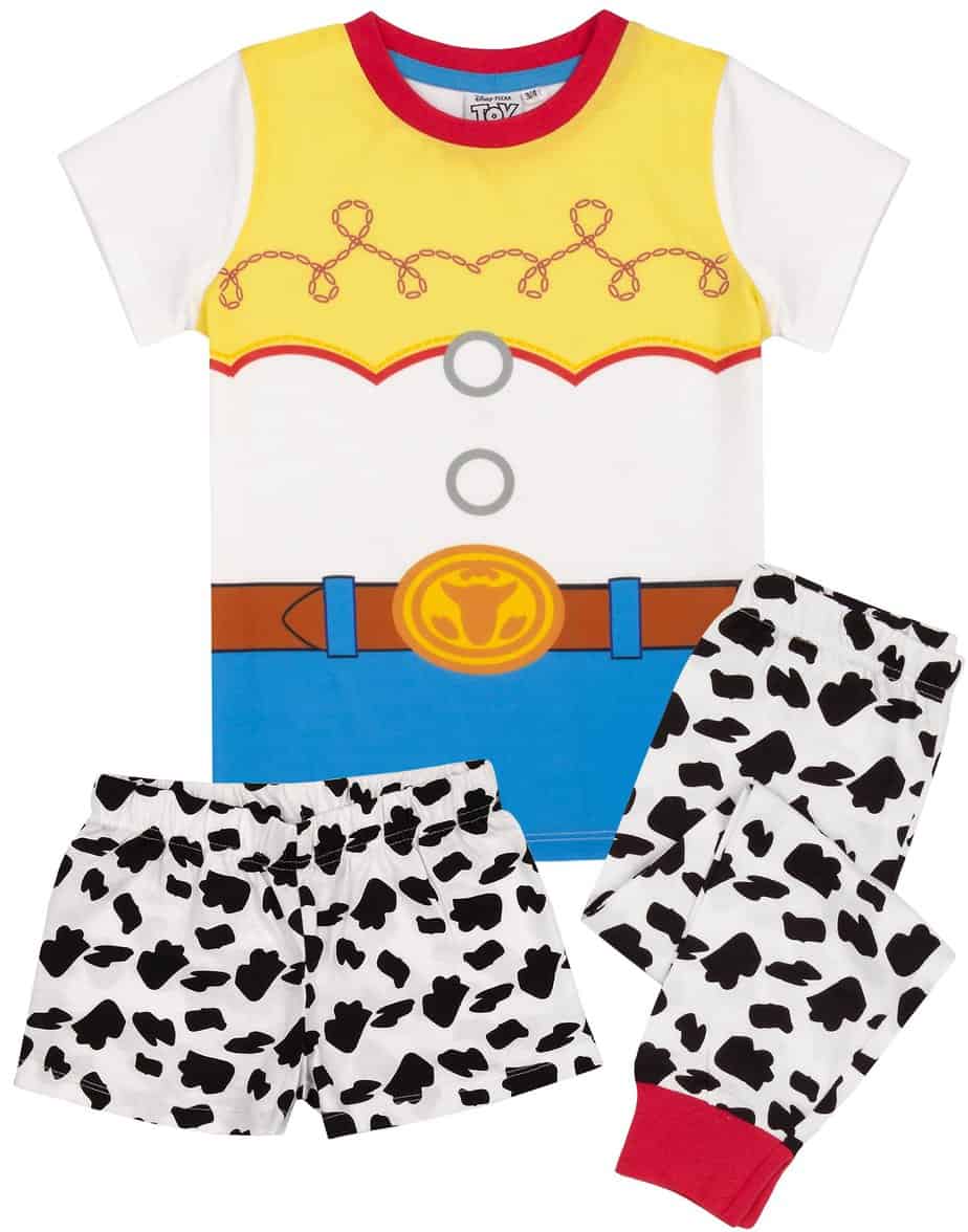 Disney Toy Story Pyjamas For Girls Long OR Short Bottoms | Kids Jessie Cowgirl T Shirt & Legging PJs | Cosplay Fancy Dress Outfit Merchandise | Fruugo PT