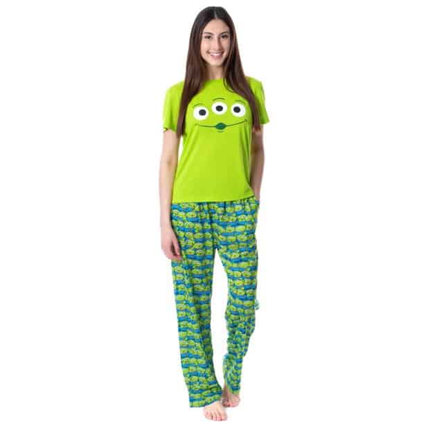 Disney Womens' Toy Story Movie Alien Character Pajama Set