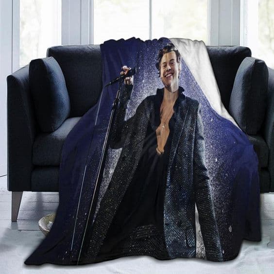 Harry Styles Fleece Throw Blanket