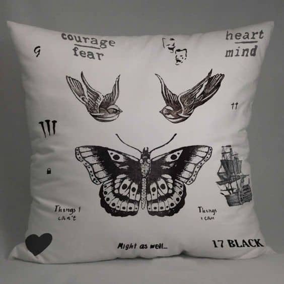 Harry Styles Tattoo Pillow Case