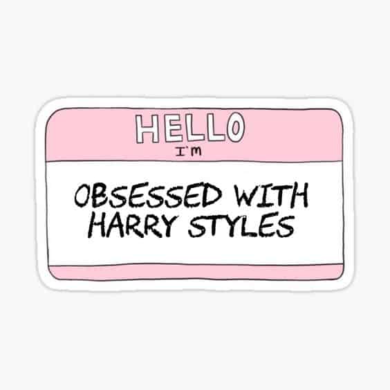 Hello, I’m Obsessed with Harry Styles Sticker