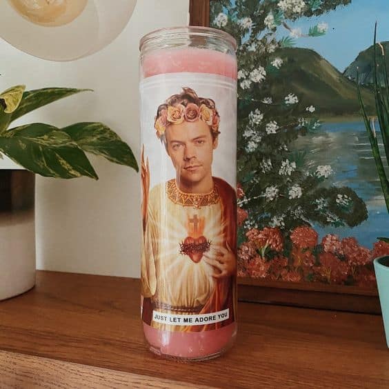 Saint Harry Styles Prayer Candle