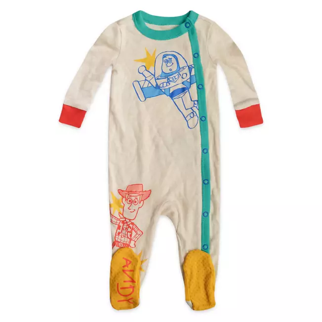 Woody and Buzz Lightyear Stretchie Sleeper for Baby - Toy Story