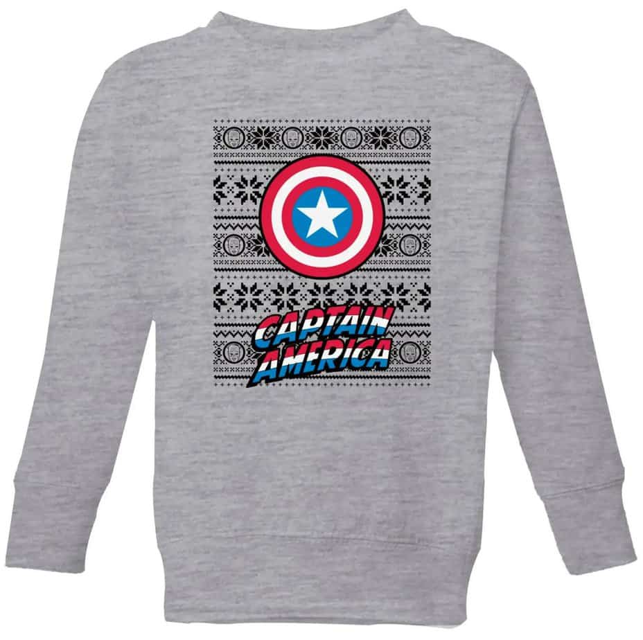 Captain America Christmas Sweater for Kids