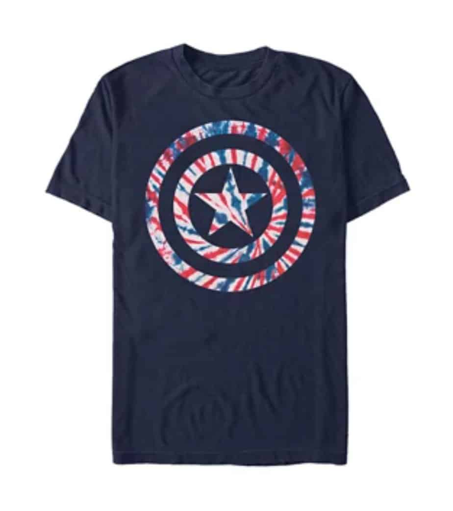 Captain America's Shield Tie-Dye T