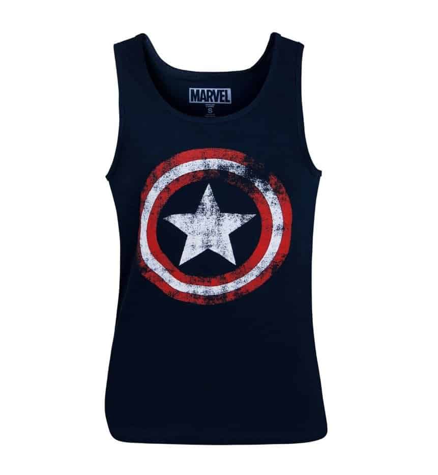 Distressed Captain America's Shield Tank