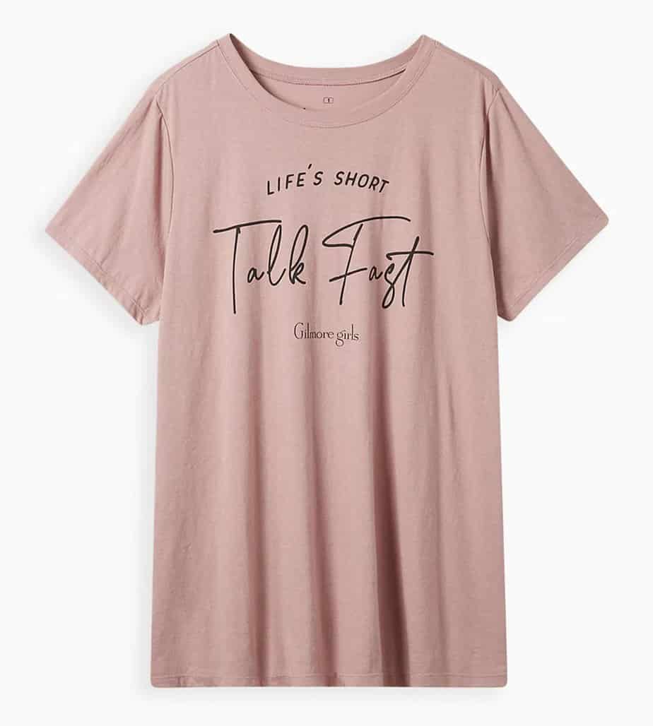 Best For Those Who Like To Talk Like a Gilmore: Talk Fast Tee