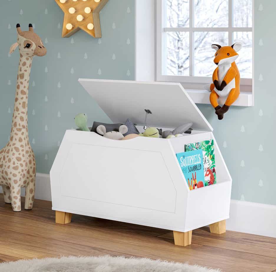 Kids Efharis Toy Box, White