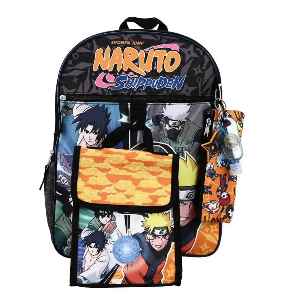 Naruto Shippuden 5 Piece Bioworld Bookbag Set