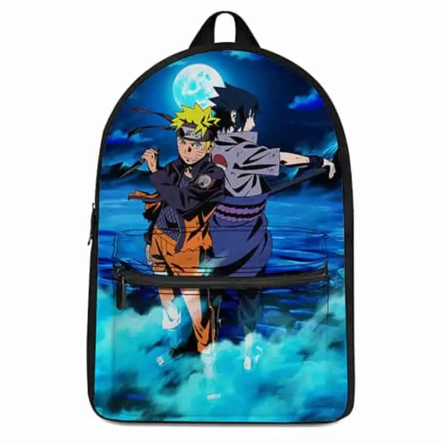 Naruto Uzumaki and Sasuke Uchiha Classic Art Bookbag