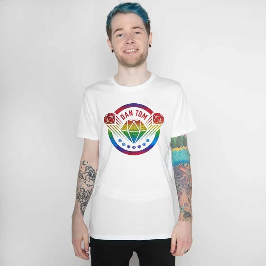 White Rainbow Hologram Tee