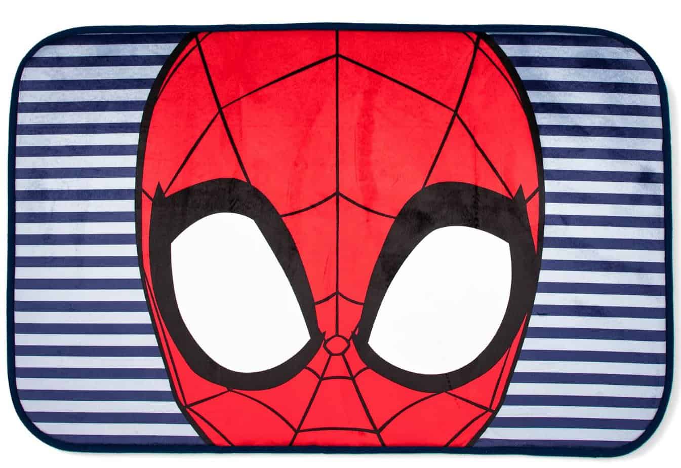 Spider Man Stripes Kids Skid Resistant Foam Bath Rug