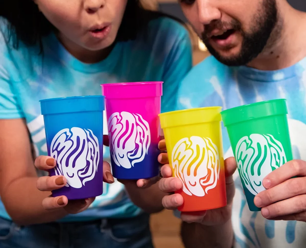 Color Changing Trippy Smile Cups