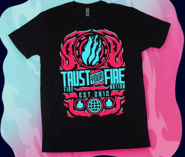 Cotton Candy Fire Tee