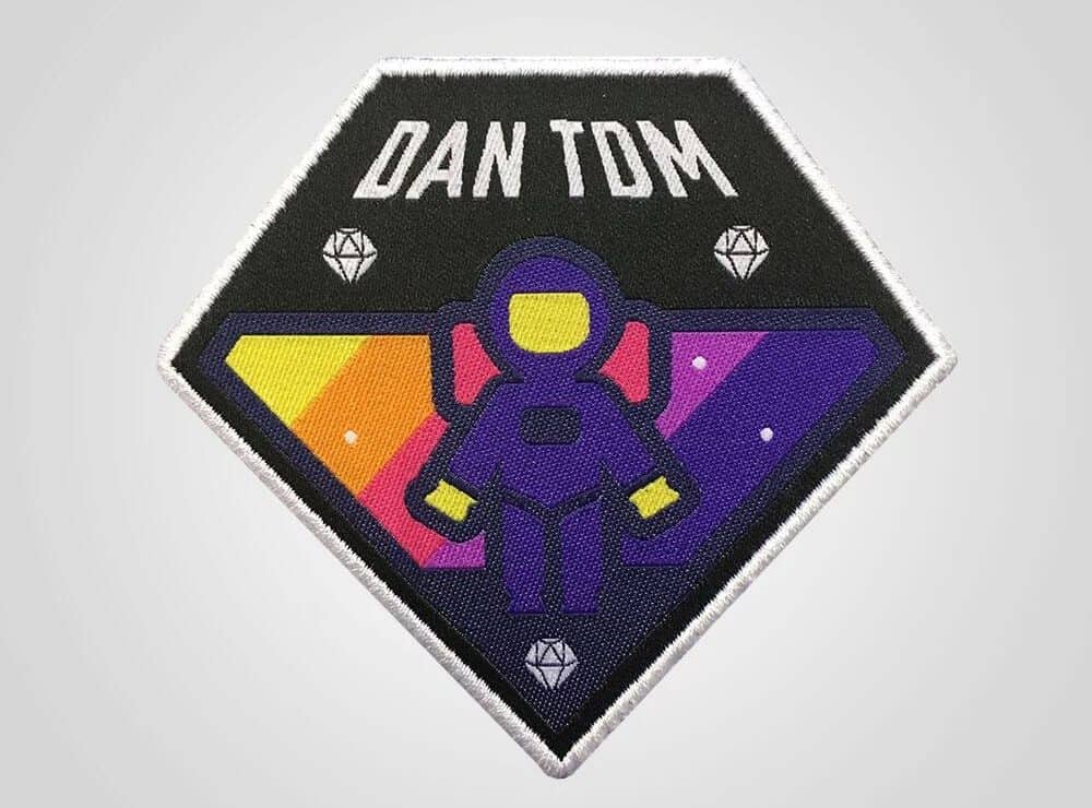 DanTDM Diamond Astronaut Patch