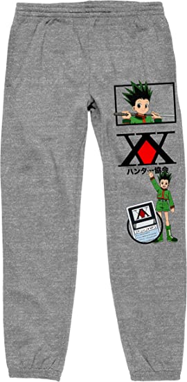 best hunter x hunter sweatpants hunter x hunter anime cartoon gon character men's grey sweatpants