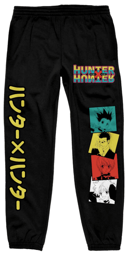 best hunter x hunter sweatpants hunter x hunter - cast squares sweatpants