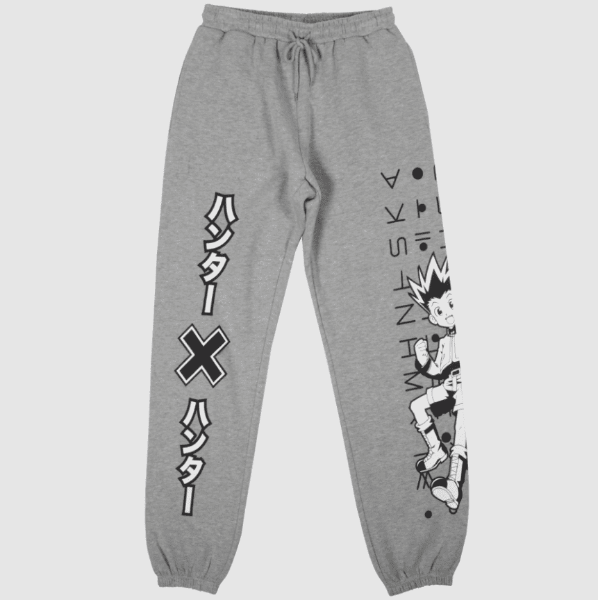 best hunter x hunter sweatpants hunter x hunter grey sweatpants