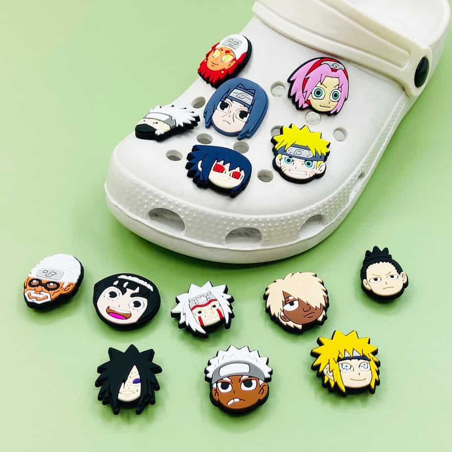 naruto croc charms anime