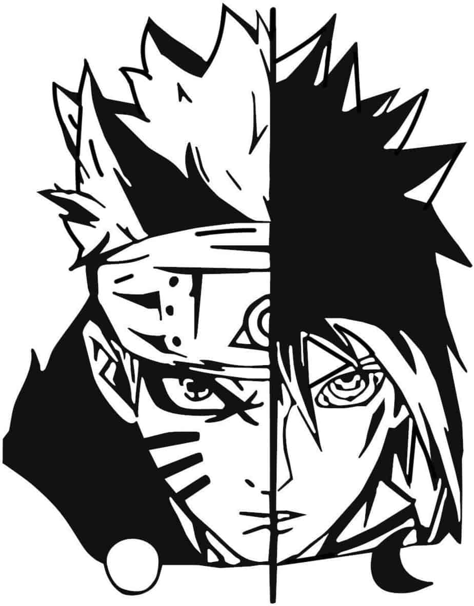 ultimate naruto stickers naruto uzumaki and sasuke uchiha anime decal sticker